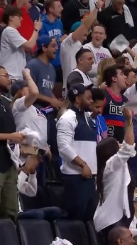 Beasley with the RIDICULOUS THREE at the halftime buzzer!