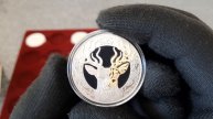 200тенге2020г из серии "Тотемы кочевников"-"Олень" #asmr #coins #монета #collection #казахстан #bug