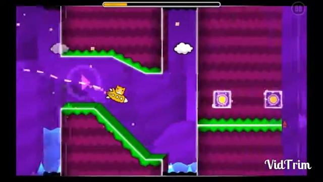 Попытка пройти в Geometry Dash уровень Geometrical Dominator