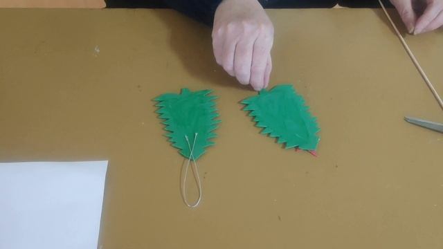изготовление поделки елочка