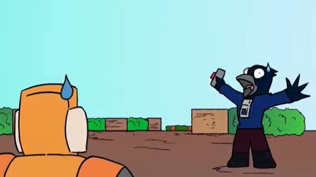 Ещё 1 анимация! Бо меха vs Ворон меха!