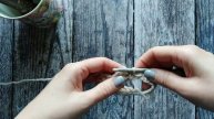 Красивый узор крючком для будущего МК по шапке.