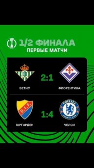 Лига Конференции 2024-2025 1/2 финала первые матчи #conferenceluague #football
