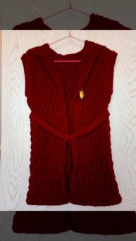 Безрукавка с капюшоном 💃 #вязание #handmade #nergis_hobby 🧶