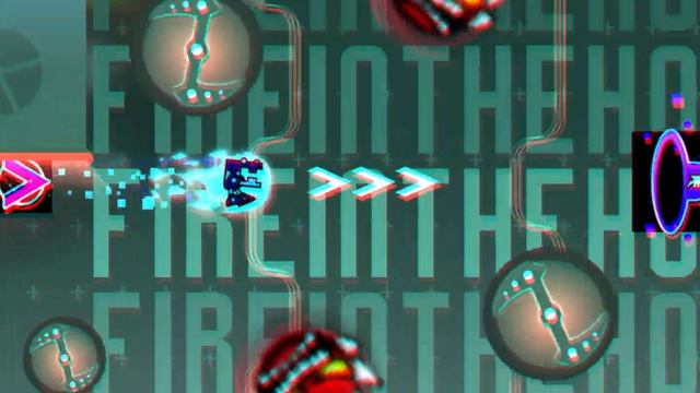 Прохожу уровень на роботе Уровень: Fire in the Hole | Geometry dash 2.205 да, это 2.205
