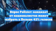 Опрос Pollster: кандидат от националистов может набрать в Польше 43% голосов