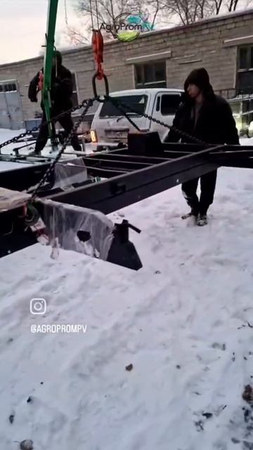 Мини кран на прицеп