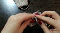 Закрытие петель иглой. Имитация наборного края или ряда.