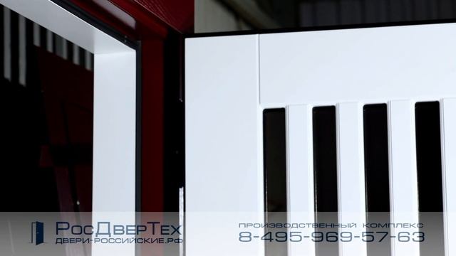 Дверь входная, отделка МДФ шпонированный RAL окрас, стеклопакет от РОСДВЕРТЕХ