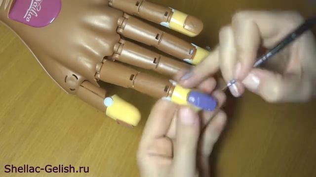Вязаный дизайн гель-лаком