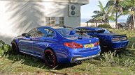 Игровой процесс BMW M5 CS и Dodge Challenger, игра Forza Horizon 5