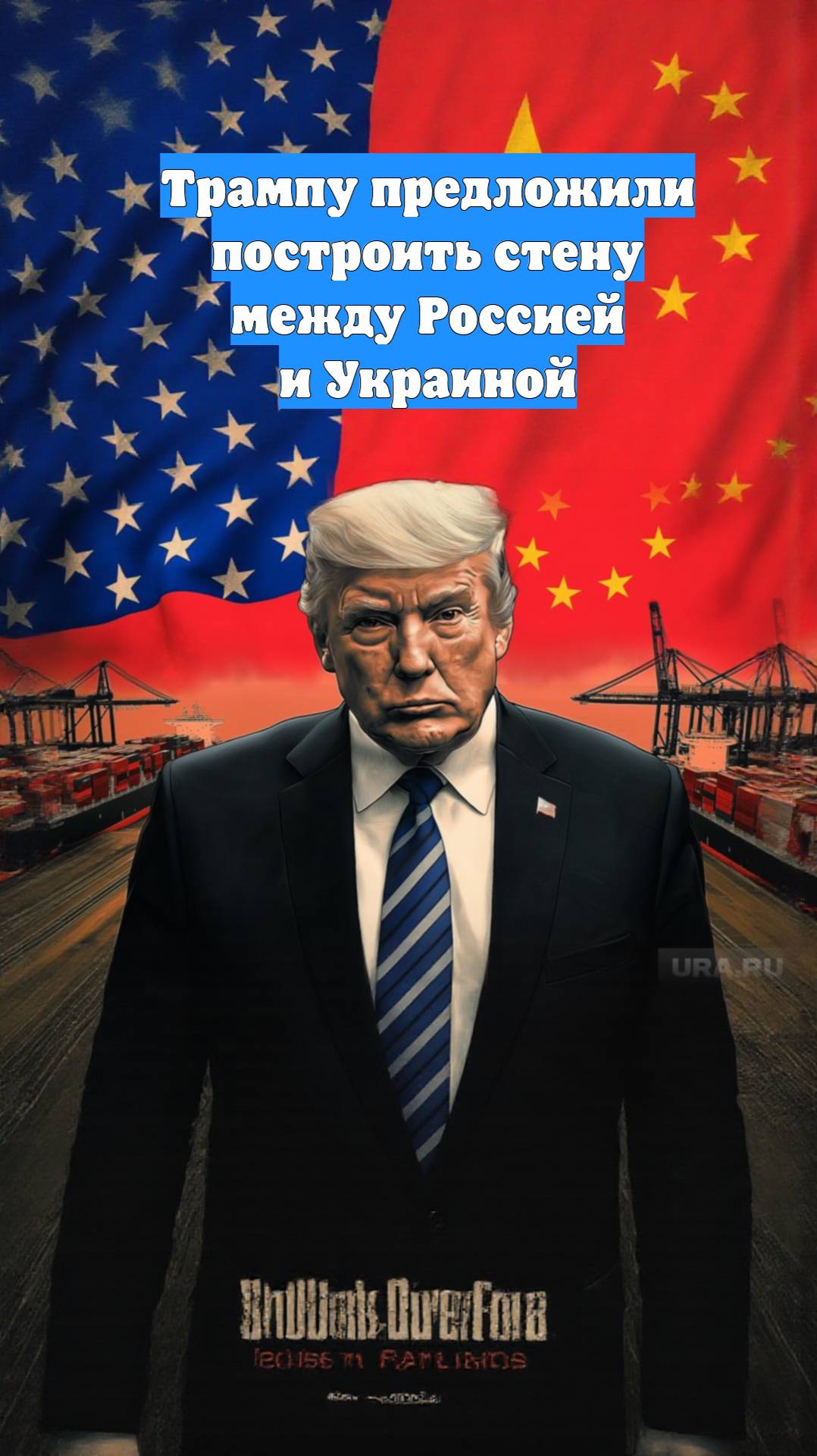 Трампу предложили построить стену между Россией и Украиной
