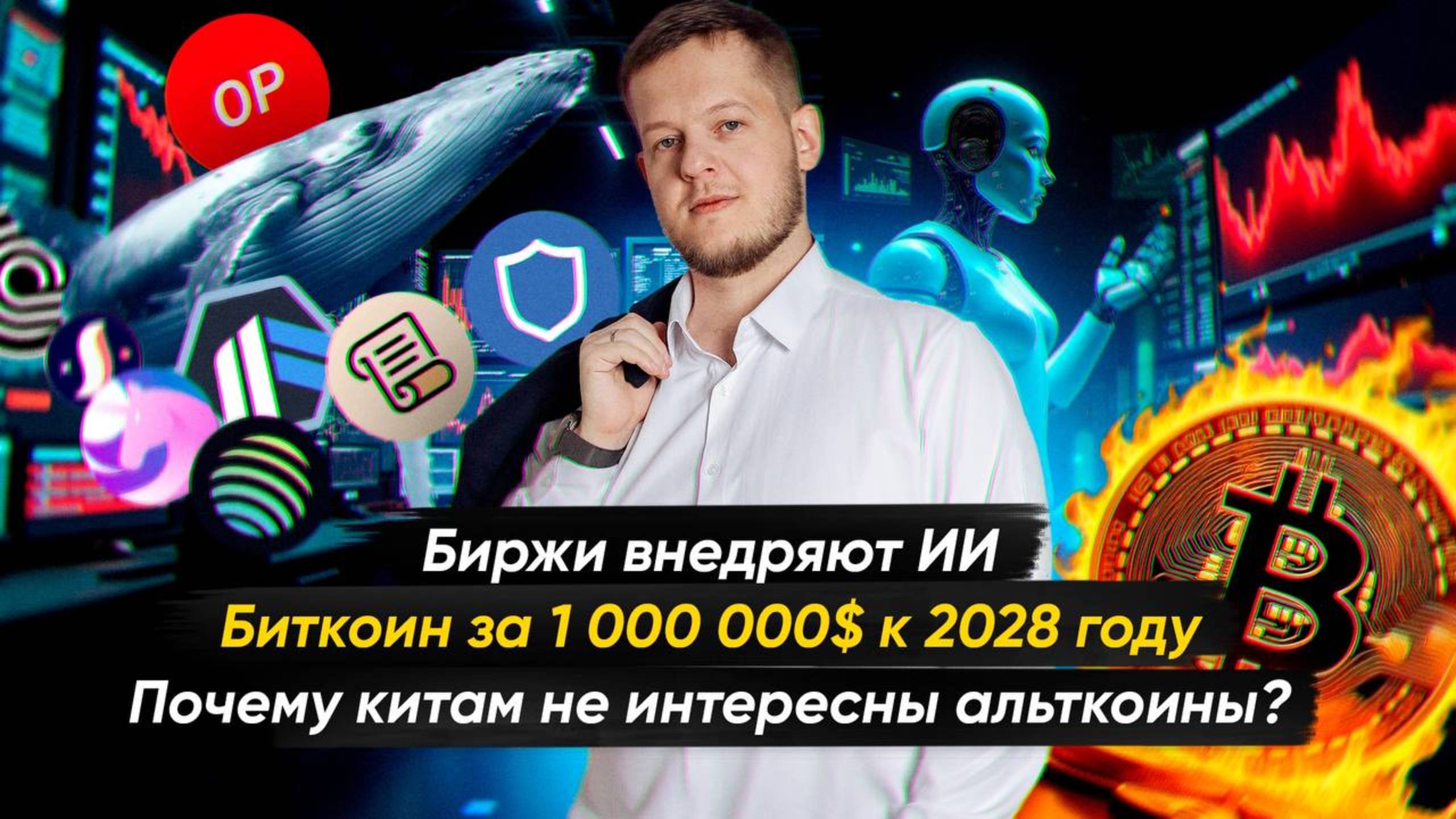 №14. Крипто-новости с Ильей Сдобниковым. Почему Биткоин может вырасти до $1 млн к 2028 году?