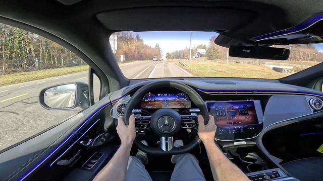 Mercedes EQS SUV 580 2023 Test Drive POV
