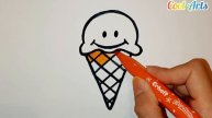 How To Draw A Cute Ice Cream| Super Easy || Как Нарисовать Милое Мороженое