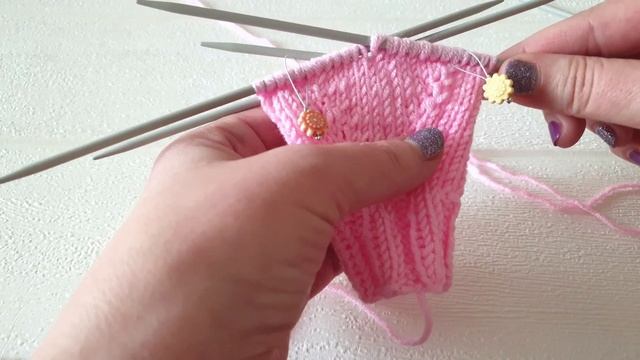 Как се плетат чорапи на 2/5 игли: плетене на пета СТРОНГ || Nadko Designs