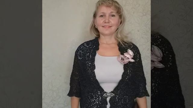 Авторская работа. Кружевная накидка. Мастерская Марины Кукарцевой