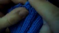 вязание трёх петель в закрытии на носках и варежках