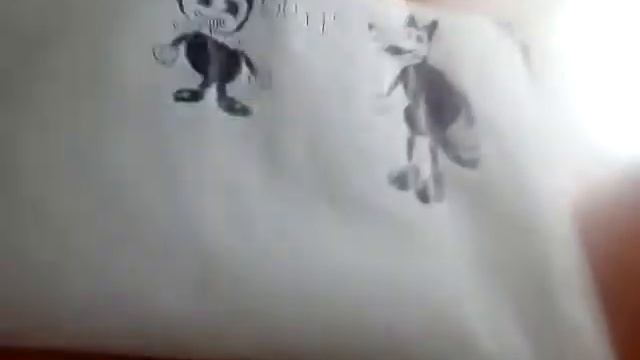 Мой рисунок Bendy x Boris ))) рисовала 17 мин.👍👍👍👍👍👏👏👏