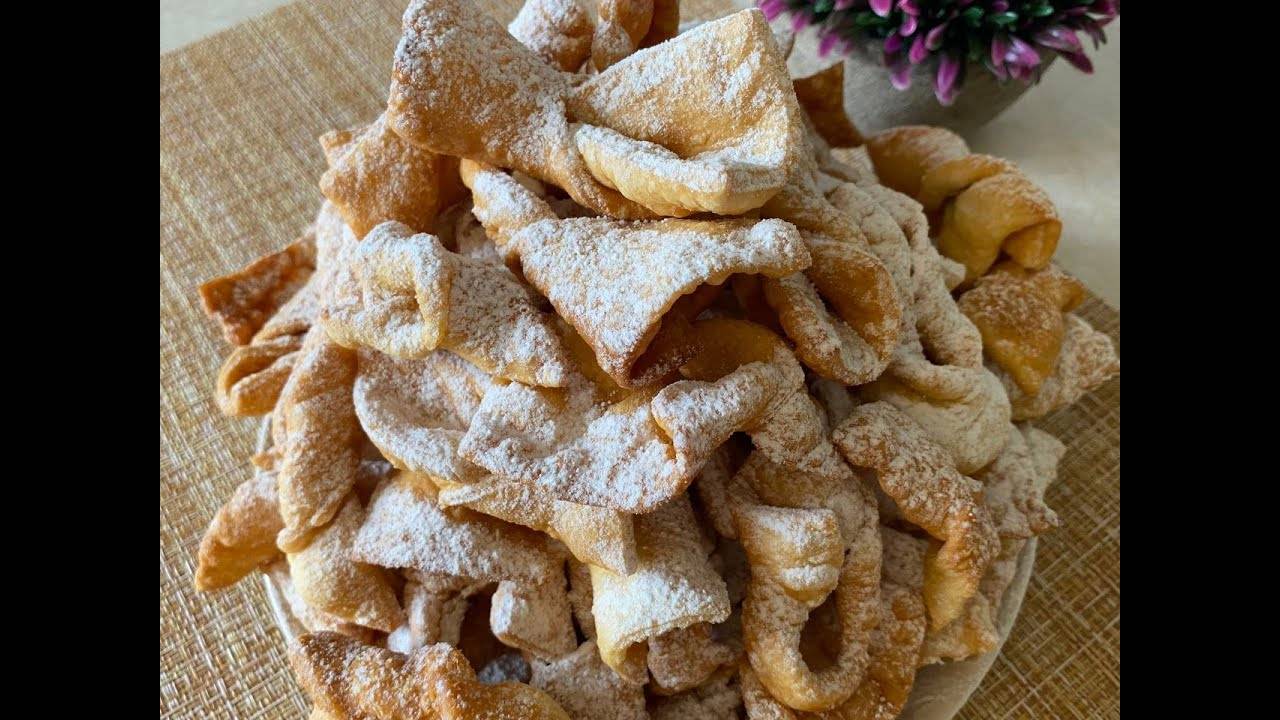 ЛЮБИМЫЙ ХВОРОСТ: ХРУСТЯЩИЙ, ВКУСНЫЙ и БЫСТРЫЙ В ПРИГОТОВЛЕНИИ / РЕЦЕПТ, КОТОРЫМ ПОЛЬЗУЮСЬ МНОГО ЛЕТ