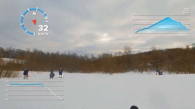 Горка в Царицынском парке 13.02.2022
