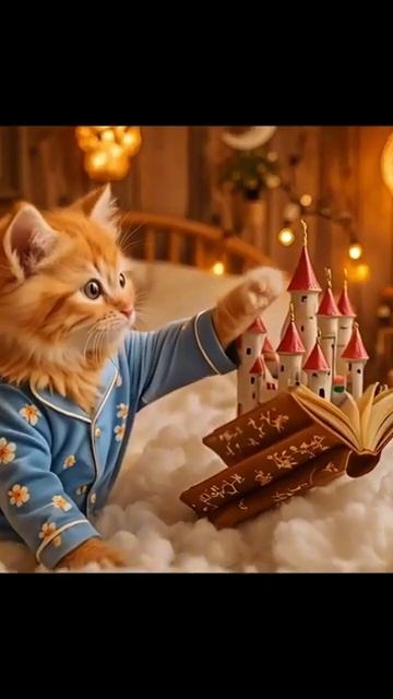 Cutest Cozy Kitten Bedtime! The Cutest Sleepy Kitten You’ll See Today! #Shorts #
