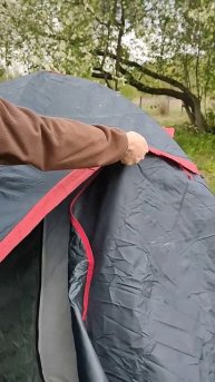 Тестирование молнии в палатке Camp Peak 3 +