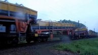 Тепловоз 2ТЭ116 ремонтный с тремя тепловозами ЧМЭЗ