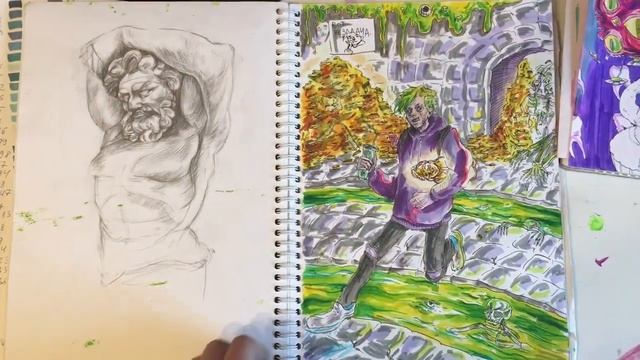 Мой самый любимый скетчбук!/sketchbook tour
