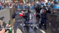 Первомайская демонстрация в Париже переросла в столкновения с полицией