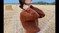 Brioche stitch merino sweater /Свитер полупатентной резинкой