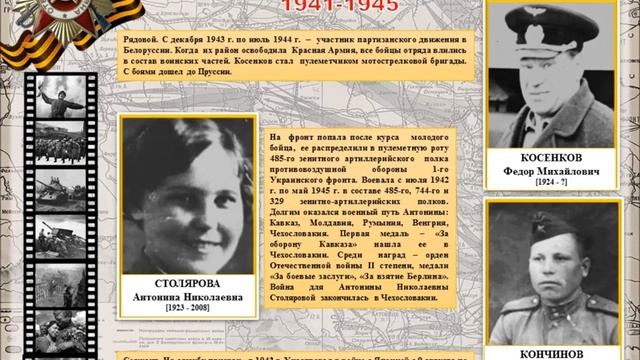 Онлайн-"аллея" ветеранов  "Героев помним имена"