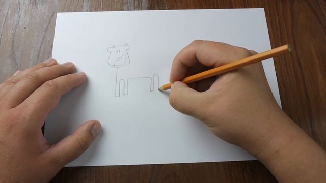 How to draw a cow / рисуем коровку