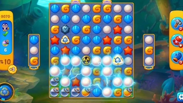 Level 9070🧨💥💣 Fishdom. Уровень 9070🔥 Как пройти?