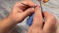 Узоры спицами. Новая резинка 2х1. Вязазание по кругу. Knitting patterns. New elastic band 2x1.