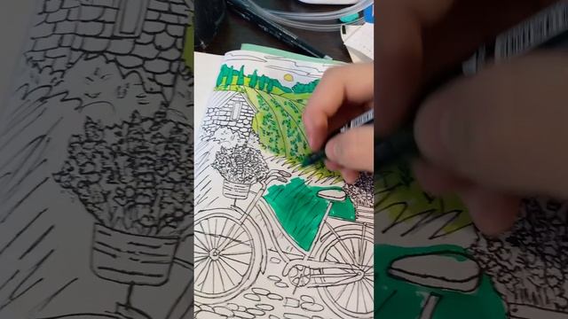 1 часть раскрашивания картины я даю советы