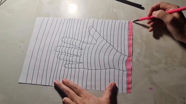 ЛАЙФХАК 🖐Рисуем 3д руку, с помощью руки