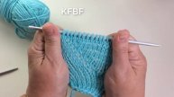 Прибавление петель, kfbf. Вязание спицами.