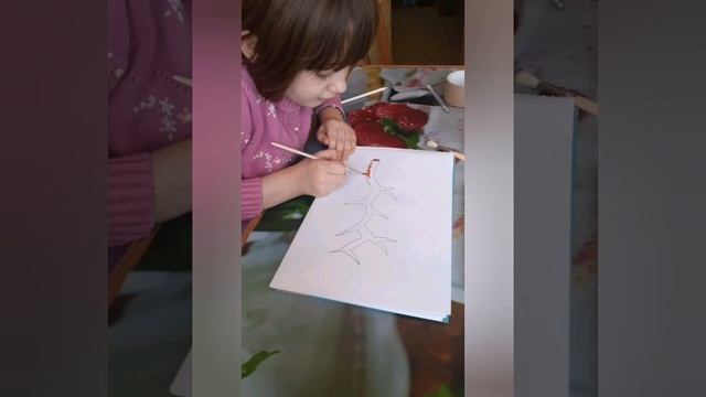 Дистанционное занятие по рисованию "Веточка сакуры"
