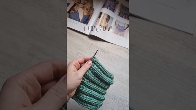 Самая "кукурузная" резинка спицами🧶❤️knitting pattern.