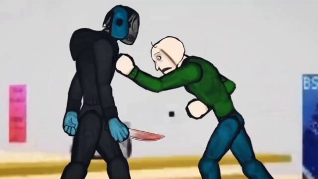 Eyeless Jack  vs Baldi (АТ2) /рисуем мульфильмы 2/