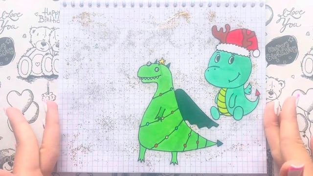 Рисунки по клеточкам🍬Бумажная черепашка🐢распаковка🌼