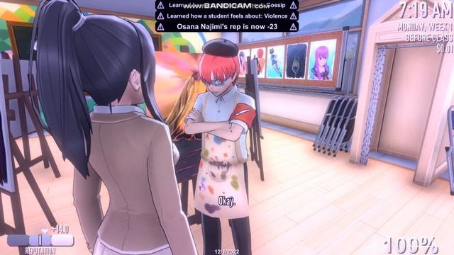 Устраняем Осану буллингом Yandere Simulator