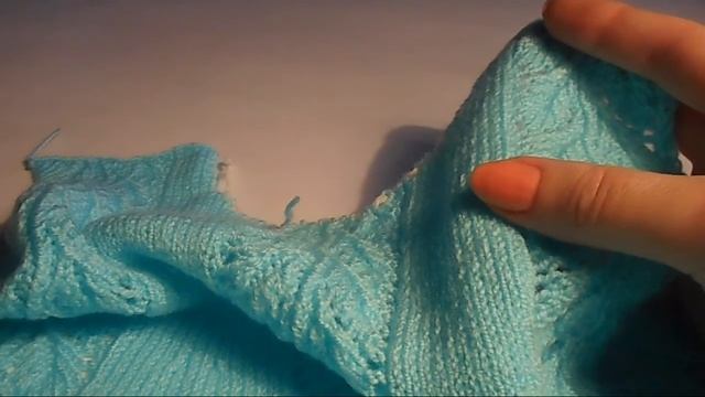 Как связать спицами ажурную тунику Часть 1 из 2