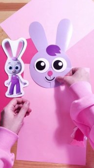 Собери и склей Зайчонка Скок ✂️🐰— аппликация для детей! — Цветняшки — head shoulders knees and toes