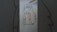 Рисую Венди из Гравити Фолз 1 часть