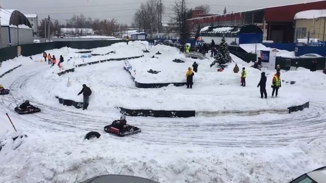 Зимний картинг - старт Р6 финиш Р1 #картинг #дмс  #картингрф #drift