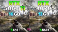 RTX 5060 Ti vs RTX 4070 - Test in 10 Games