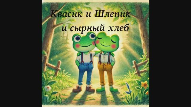 Лягушата Квасик и Шлепик и сырный хлеб. Сказка от Е. Клюевой
