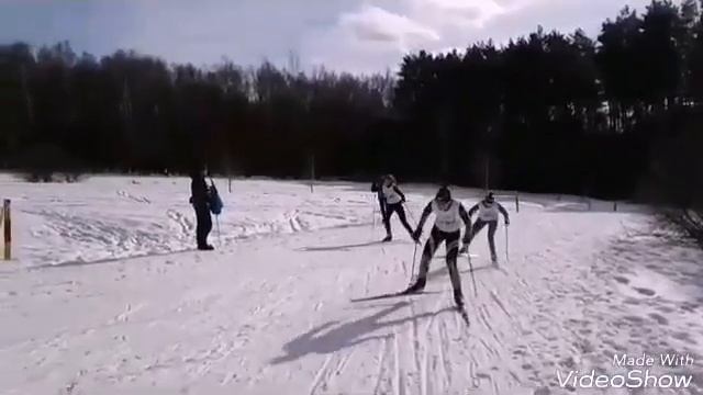 Лыжы. Соревнования. Очередное скучное видео.